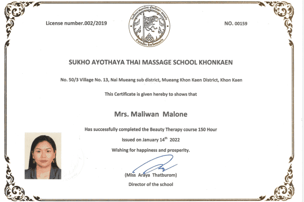 Thai Massage Professional Certificate