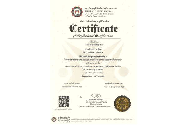 Thai Massage Professional Certificate
